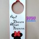 colgadores para pomos infantiles en madera