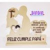 portaecografia papas con corazón frase cumpleaños