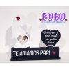 portaecografia papas con corazón frase