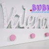 Percheros infantiles personalizados con nombre y bonitos diseños para decoración de habitación infantil. PERCHEROS INFANTILES PARA PARED en madera natural de pino PERCHEROS PARA HABITACIONES INFANTILES DECORACION PERCHEROS PARA HABITACIONES INFANTILES DECORACION