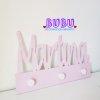 perchero para pared niño con nombre
