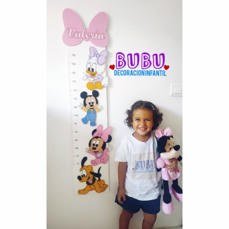 Preciosos medidores decorativos para pared para decoración de habitaciones infantiles. personalizados en madera con tus diseños favoritos. medidores de altura para pared para niñas